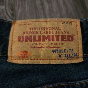 Rare Vintage x 90s UNLIMITED Distressed Blue Jean